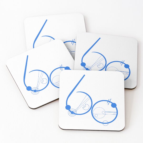 Item preview, Gallifreyan 60 Years Dr Who Anniversary Logo Blue designed and sold by Blue Box Artworks.