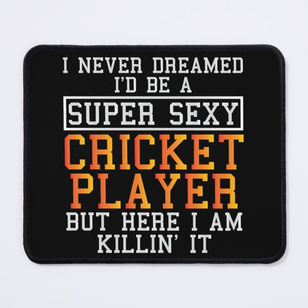 Item preview, Cricket Player Never Dreamed Funny Cricketer Essential T-Shirt designed and sold by gloria1os.