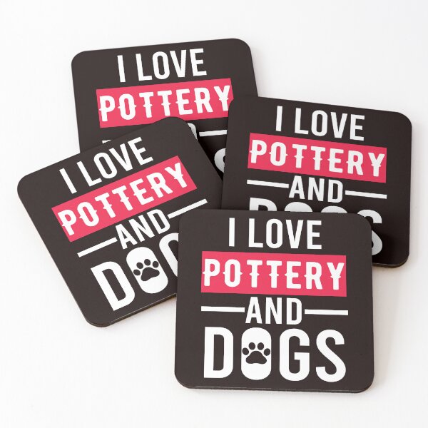 Item preview, I Love Pottery And Dogs designed and sold by Aerial Addicts.