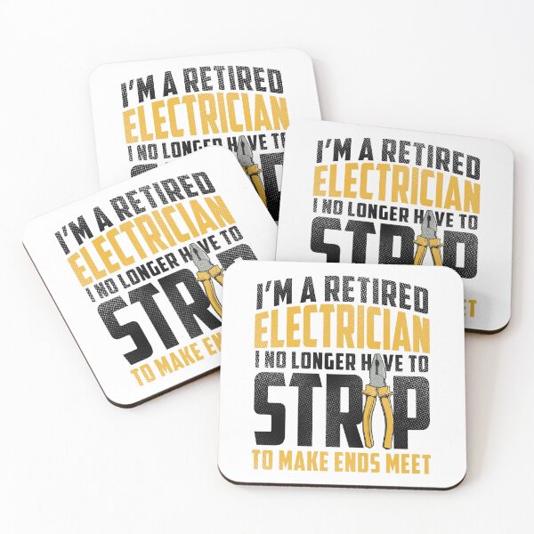 Item preview, I'm A Retired Electrician designed and sold by SunsetGloww.