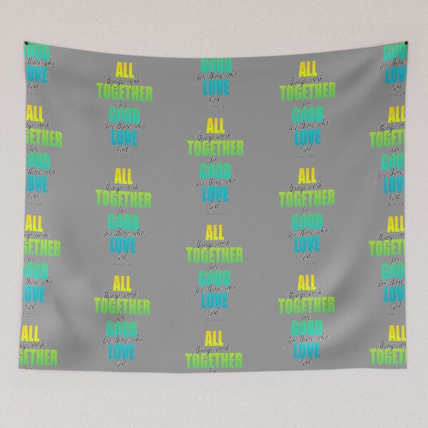Item preview, All things work together for good, Romans 8:28, on white designed and sold by AbideApparel.