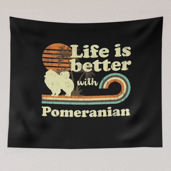 Artikelvorschau, Life is Better with Pomeranian Vintage entworfen und verkauft von rafaeltto.