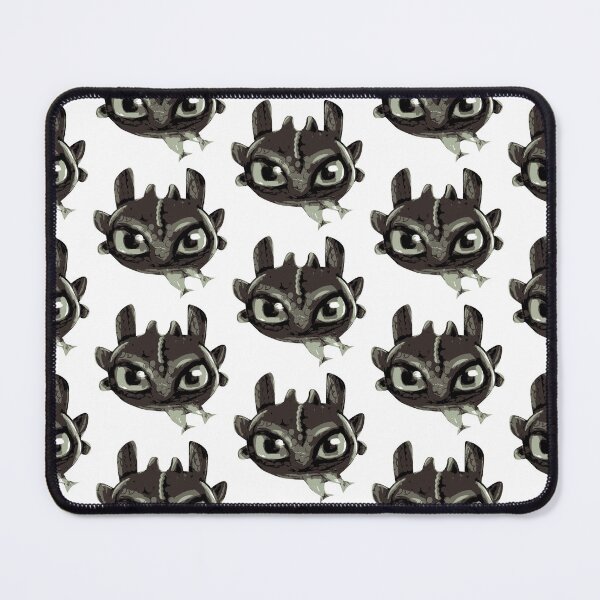 Item preview, Chibi Black Dragon With Green Eyes Eating Fish designed and sold by eyesasdaggers.