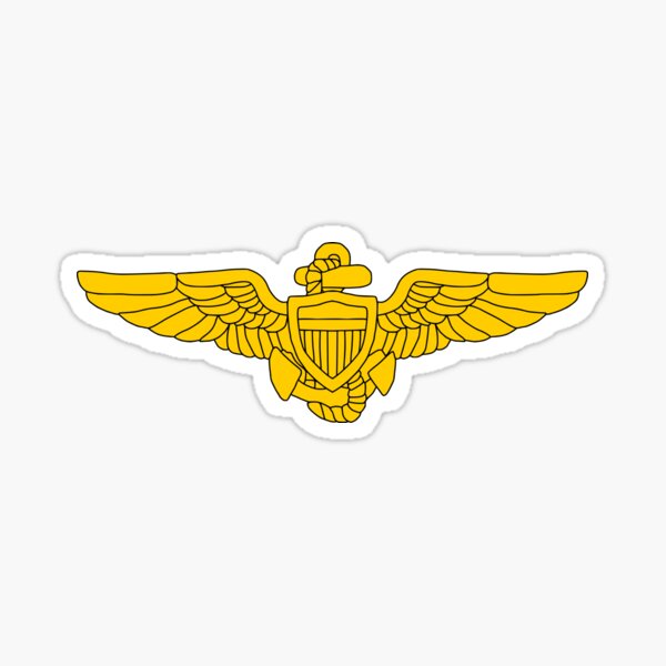"Naval Aviator Pilot Wings" Sticker for Sale by Yeaha | Redbubble