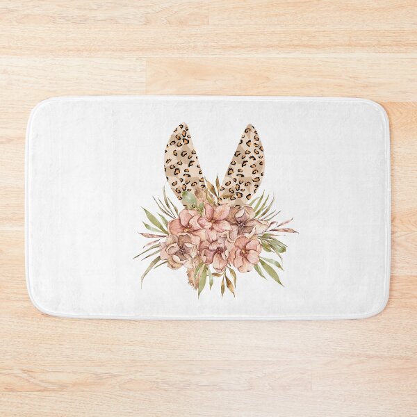 Item preview, Cute floral bunny ears watercolor illustration designed and sold by tiana-geo.