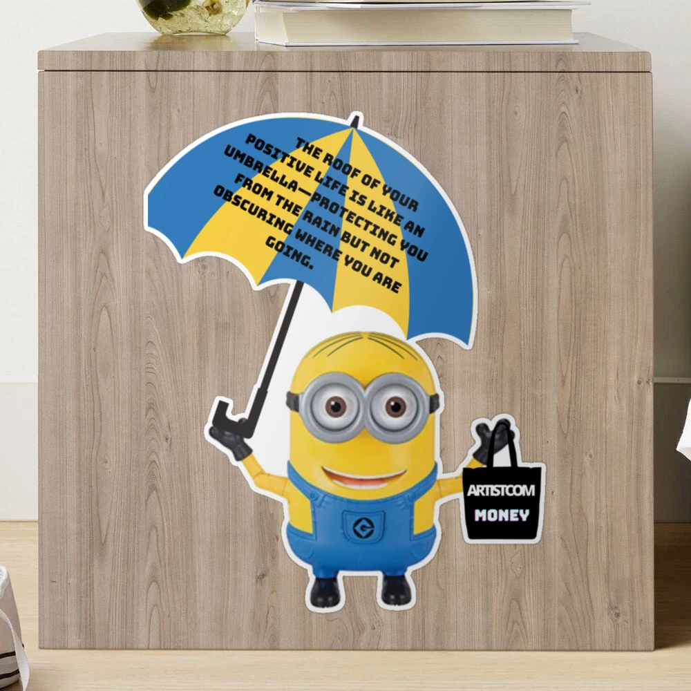 Minion Umbrella Sticker for Sale by Jamaika-Vuppir