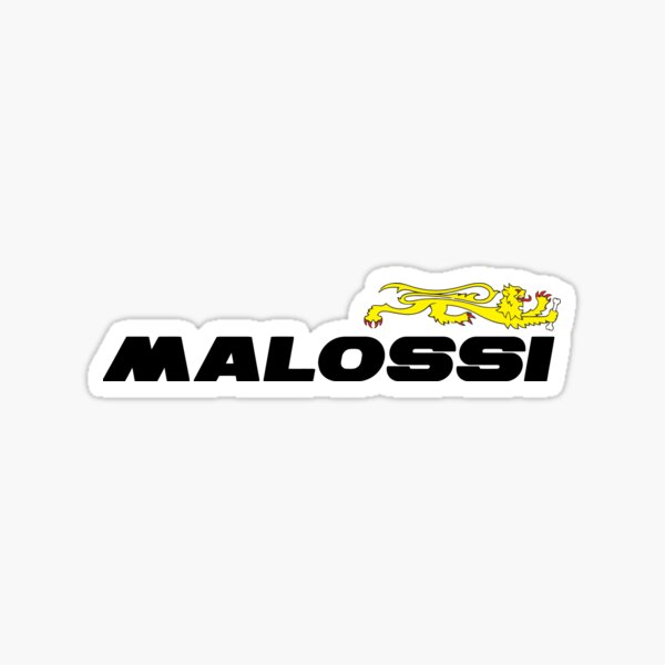 MALOSSI STICKER 25x35CM BIKE MOPED RACING SCOOTER STICKERS VINYL DECALS  TUNING 