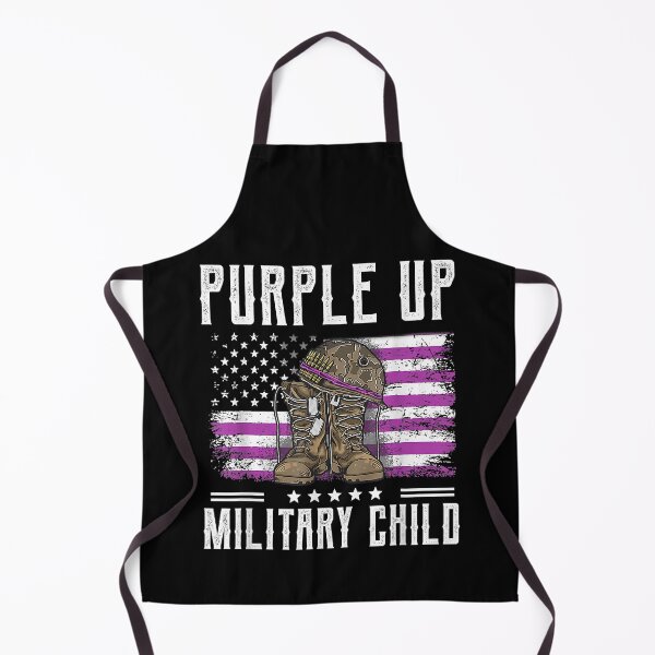 Item preview, I Purple Up Month Of Military Child Kids Boots US Flag designed and sold by HaaChris-Artis.