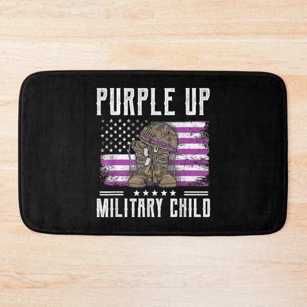 Item preview, I Purple Up Month Of Military Child Kids Boots US Flag designed and sold by HaaChris-Artis.