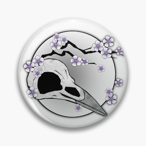 Item preview, Blossom skull  Crow designed and sold by rockgem.