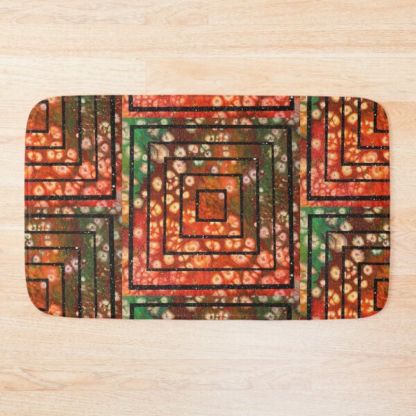 Item preview, Moria Refugee - Dutch Pour Orange Green Squares designed and sold by HopeProject.
