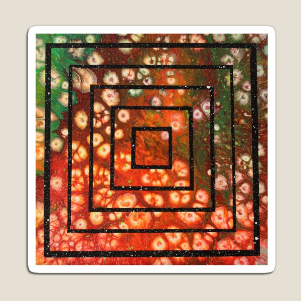 Item preview, Moria Refugee - Dutch Pour Orange Green Squares designed and sold by HopeProject.