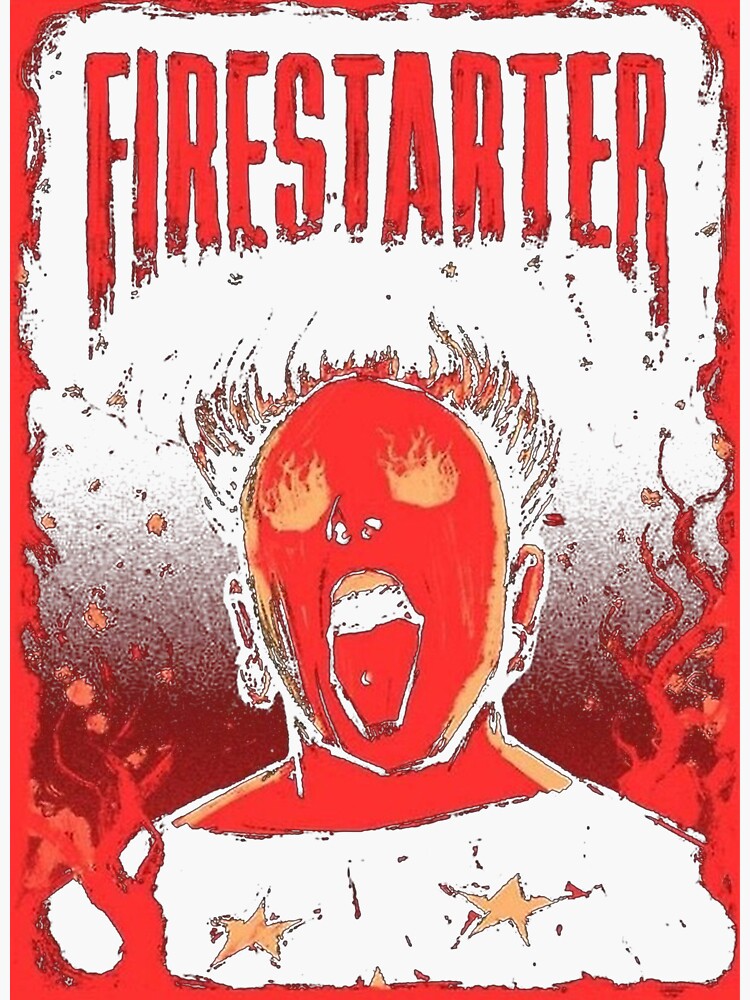 "FIRESTARTER" Sticker for Sale by hasyofaje Redbubble