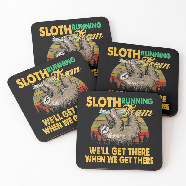 Item preview, Get There Sloth Running Team Well When Sticker designed and sold by verarheaf9.