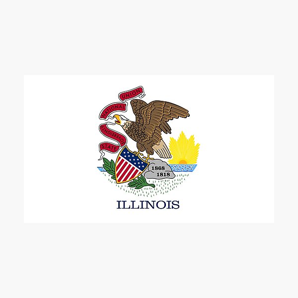 Item preview, Illinois Flag designed and sold by Flags & Cie.