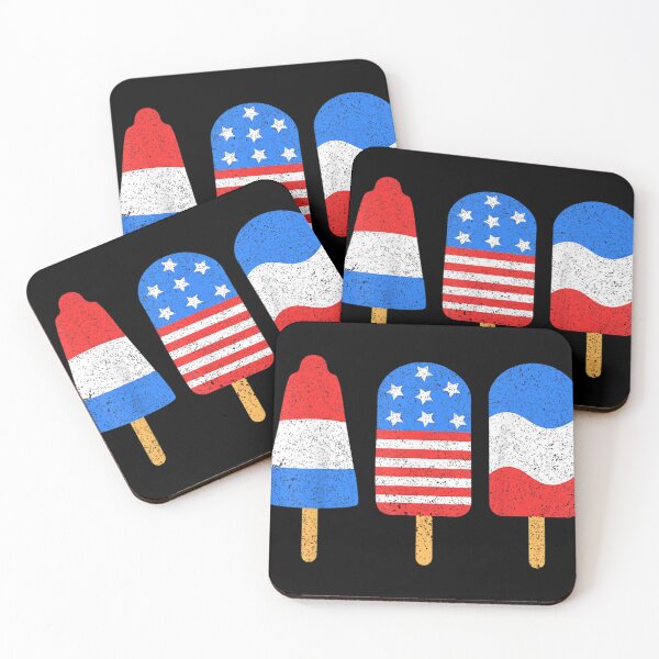 Item preview, 4th Of July Ice Pops Red White Blue American Flag designed and sold by Cagey-artstore.