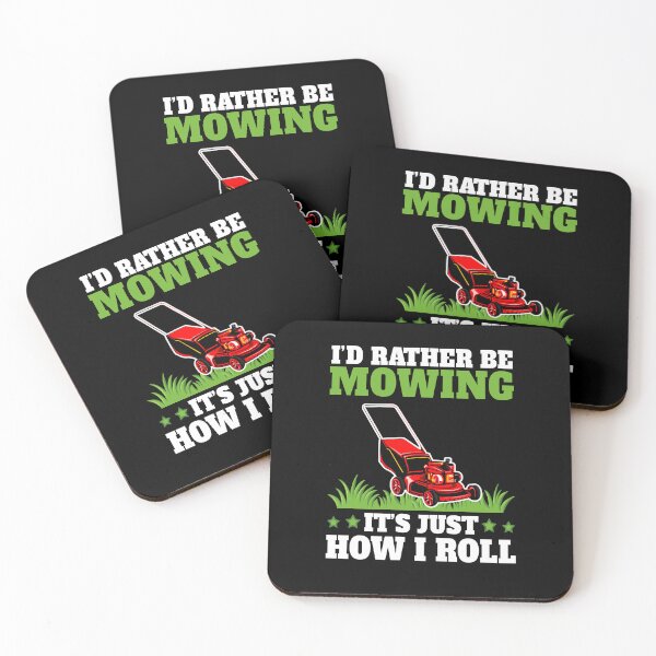 Item preview, I'd Rather Be Mowing - It's Just How I Roll Funny Lawnmower designed and sold by 1Designology1.