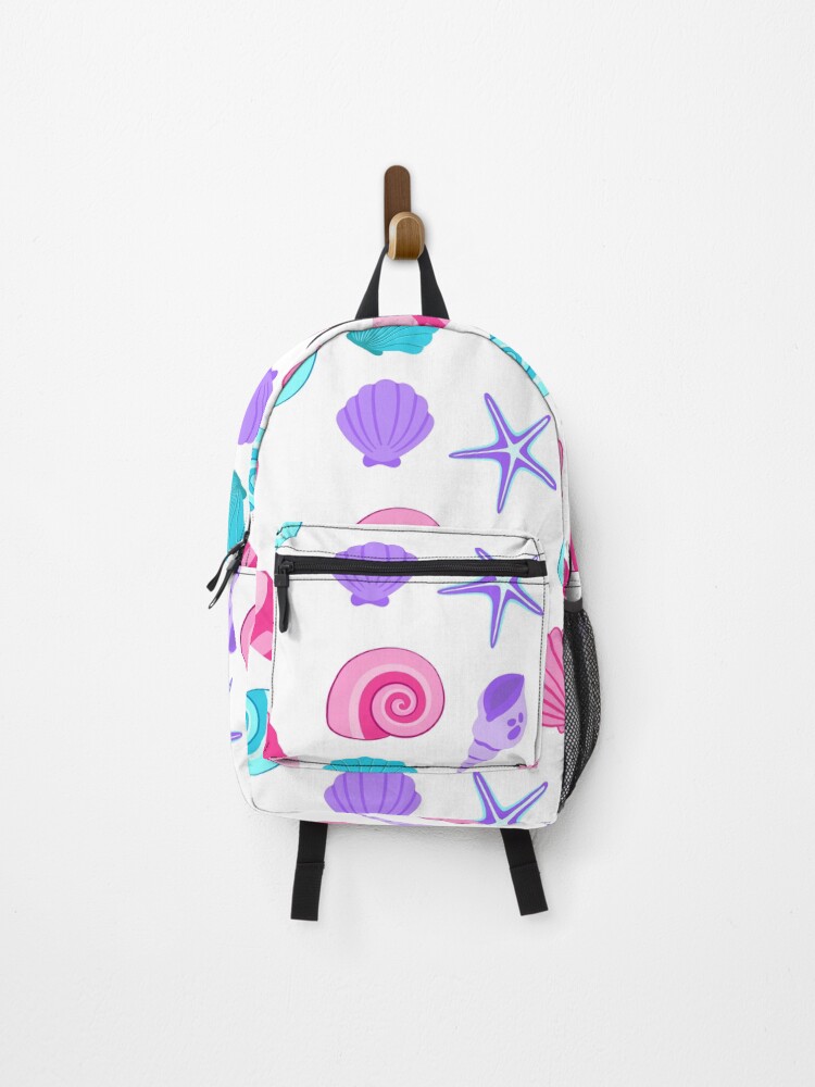 Thumbnail 1 of 3, Backpack, Cute Sea Shells designed and sold by JaneDesignsForU.