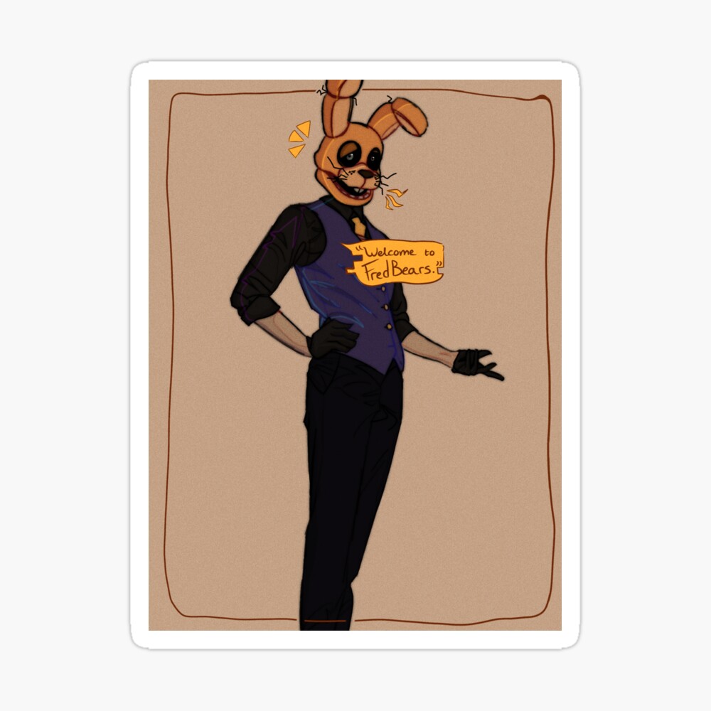 Springbonnie Head Art Print w/ William Afton