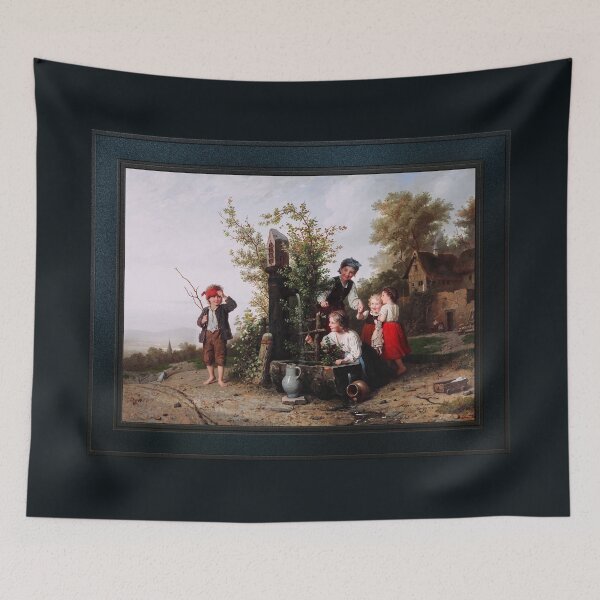 Item preview, Das Blindekuhspiel by Johann Georg Meyer von Bremen Remastered Xzendor7 Classical Art Old Masters Reproductions designed and sold by Xzendor7 Digital Art Creations.