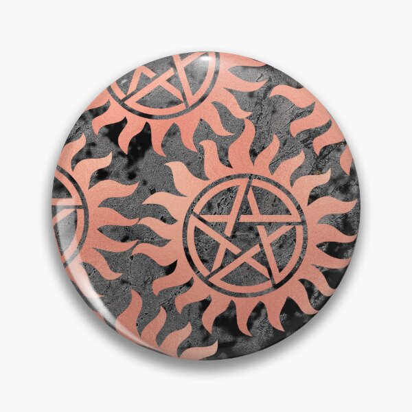 Item preview, Supernatural - Rose Gold Anti Possession Symbol designed and sold by humnoo.