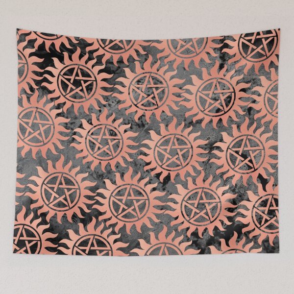 Item preview, Supernatural - Rose Gold Anti Possession Symbol designed and sold by humnoo.