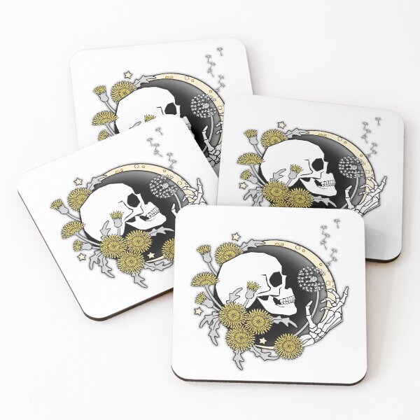 Item preview, Dandelion Skull designed and sold by rockgem.