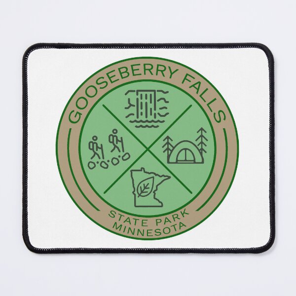 Item preview, Gooseberry Falls State Park Heraldic Logo Green designed and sold by VanyaKar.