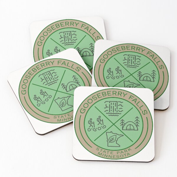 Item preview, Gooseberry Falls State Park Heraldic Logo Green designed and sold by VanyaKar.