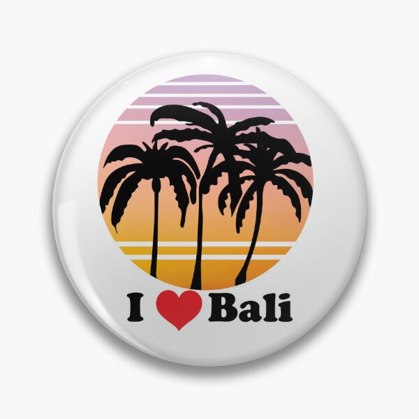 Item preview, I LOVE BALI INDONESIA SUNSET PALM TREES DESIGN designed and sold by DeliveryGeorge.