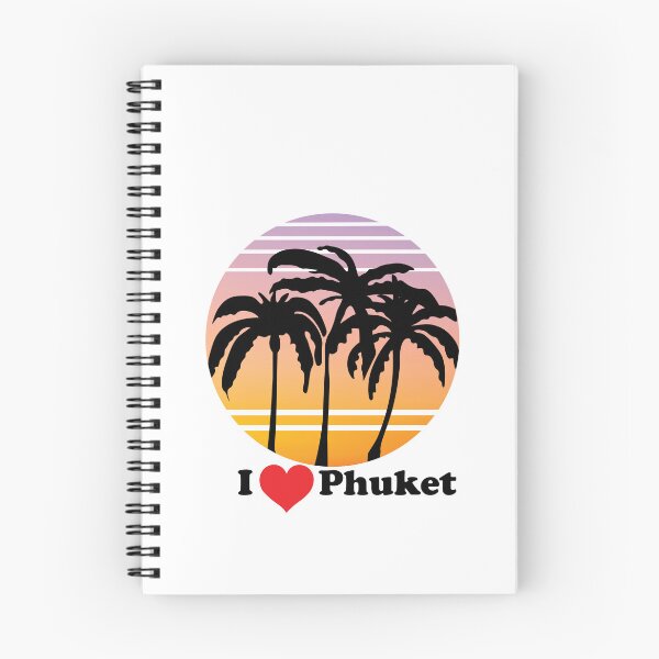 Item preview, I LOVE PHUKET THAILAND SUNSET PALM TREES DESIGN designed and sold by DeliveryGeorge.