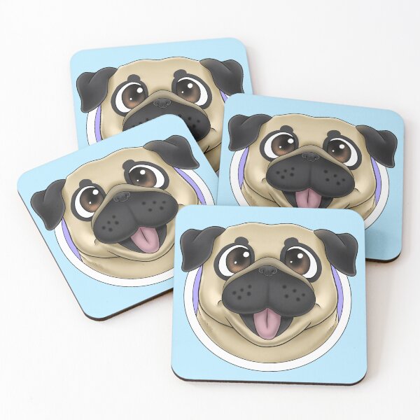 Item preview, Pug Pals (Fawn) designed and sold by Pods-n-Pugs.