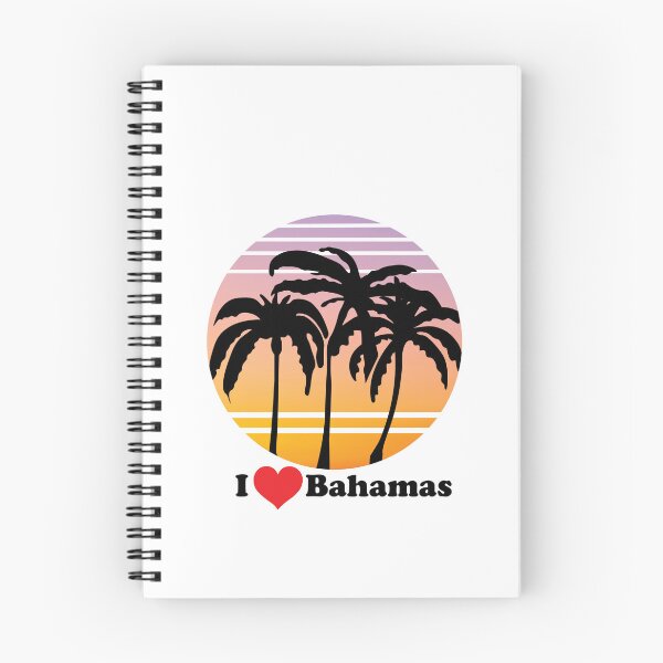 Item preview, I LOVE BAHAMAS SUNSET PALM TREES DESIGN designed and sold by DeliveryGeorge.