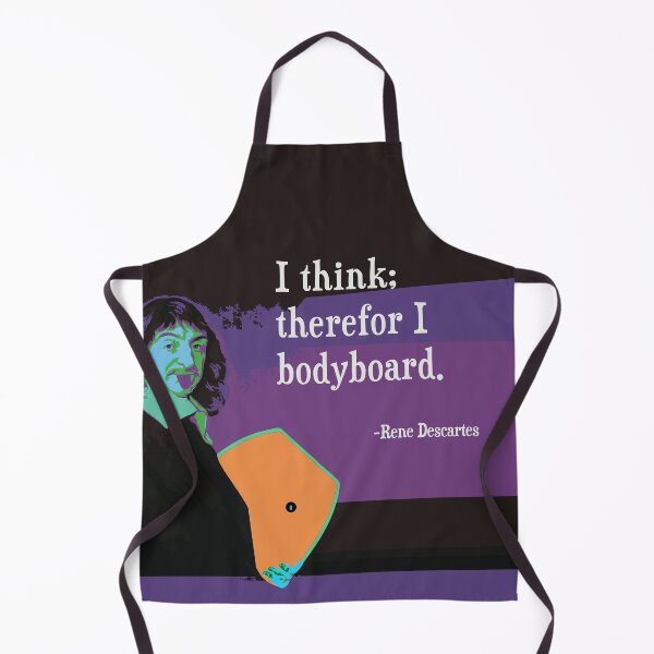 Item preview, I think; therefor I bodyboard. Bodyboarding philosophy T-shirt Sticker design designed and sold by Design--Spore.