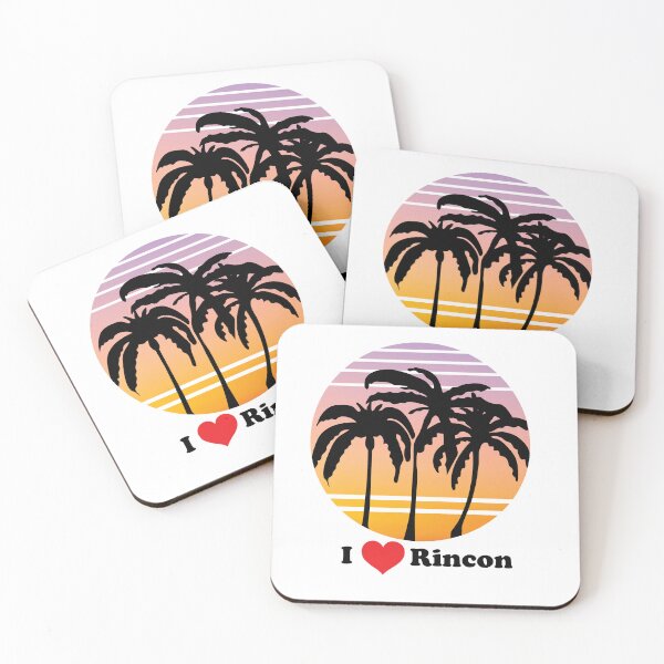 Item preview, I LOVE RINCON SUNSET PALM TREES DESIGN designed and sold by DeliveryGeorge.
