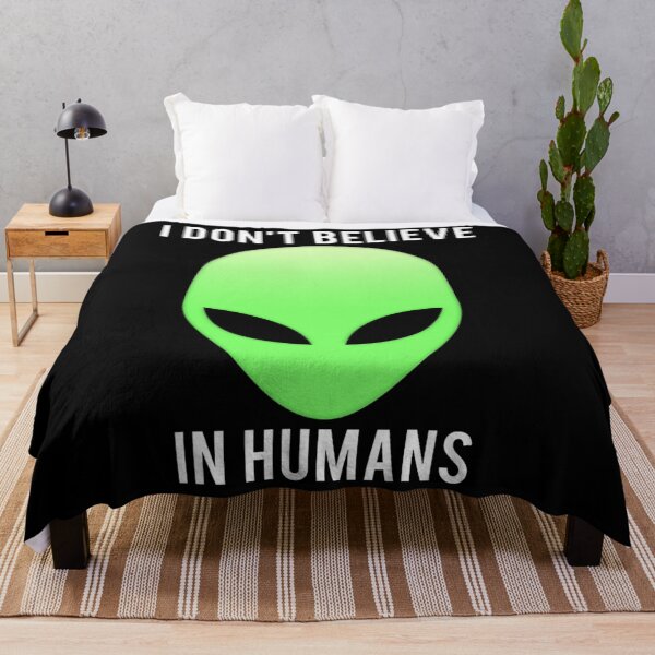 Item preview, I don't believe in humans T Shirt funny alien space gift tee designed and sold by infinitecity751.