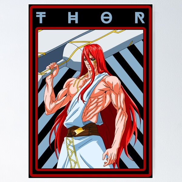 Record of Ragnarok Thor Japanese Manga Poster for Sale by