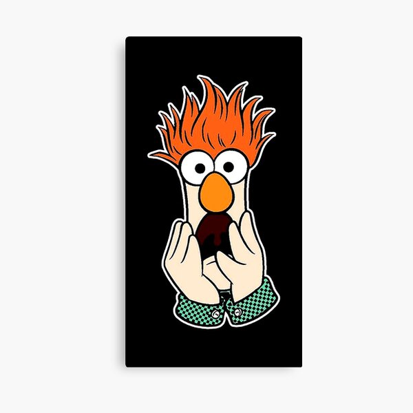 "beaker muppet, beaker, muppet, meep, muppet beaker," Canvas Print for