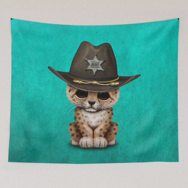 Item preview, Cute Baby Leopard Cub Sheriff designed and sold by JeffBartels.