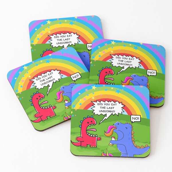 Item preview, Did you eat the last unicorn?! No! Dinosaurs designed and sold by SolidEarthArt.