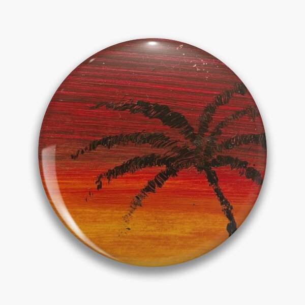 Item preview, Coconut tree and sunset designed and sold by Mirpaintforme.