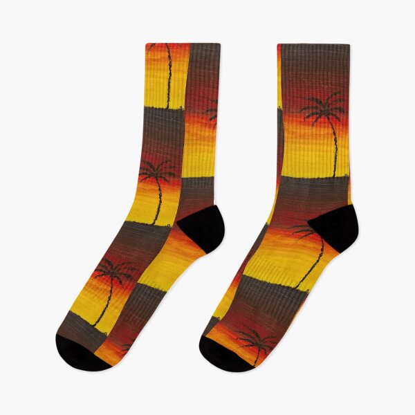 Item preview, Coconut tree and sunset designed and sold by Mirpaintforme.