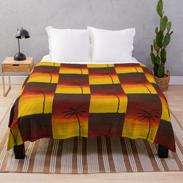 Item preview, Coconut tree and sunset designed and sold by Mirpaintforme.