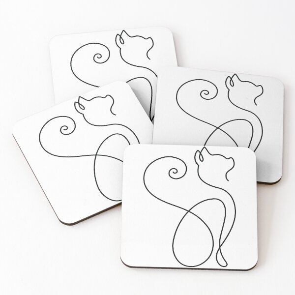 Item preview, Kitti Line | Minimalist Line Art Of Cat designed and sold by Bouhrara.