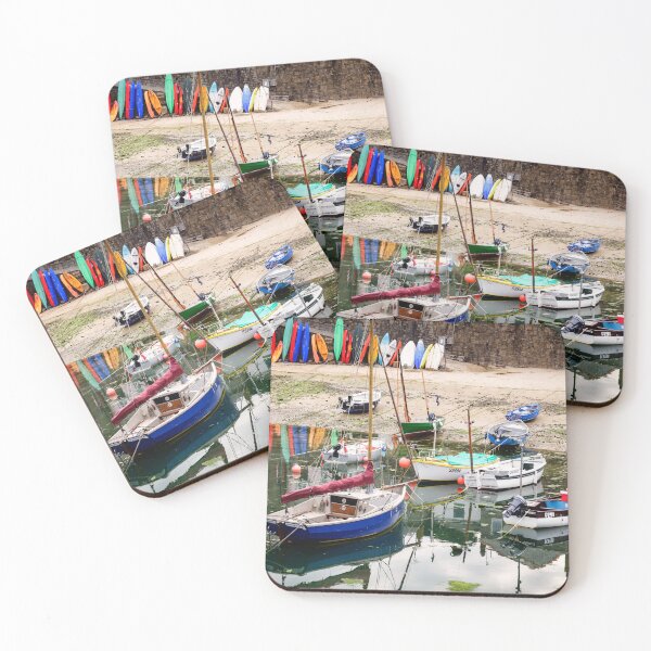 Item preview, Colourful Fishing Boats Mousehole designed and sold by heidipics.