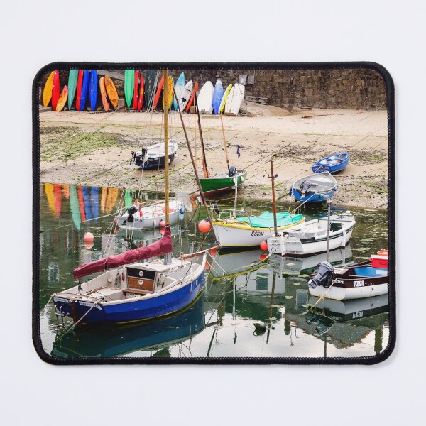 Item preview, Colourful Fishing Boats Mousehole designed and sold by heidipics.