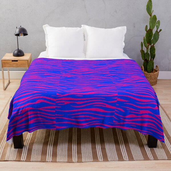 Item preview, Neon Blue and Pink Tiger Stripes, Small Sized Repeating Pattern designed and sold by Nicolette Olivier.