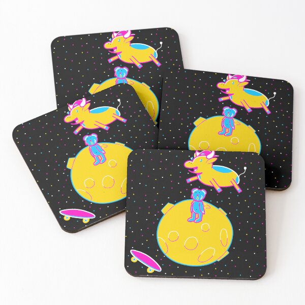 Item preview, Skateboard Cow jumps over the moon designed and sold by mxxnighty.
