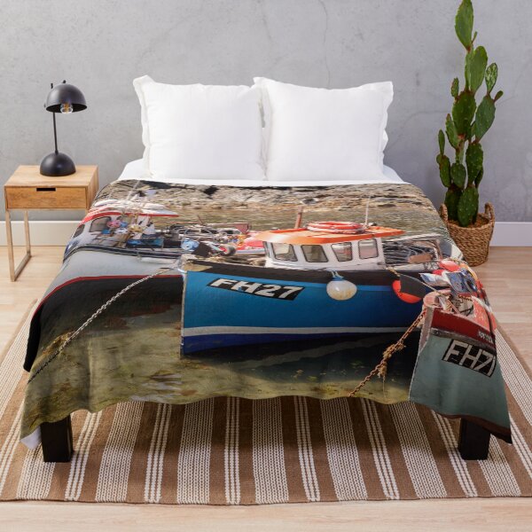 Item preview, Fishing Boats, Coverack Cornwall designed and sold by heidipics.