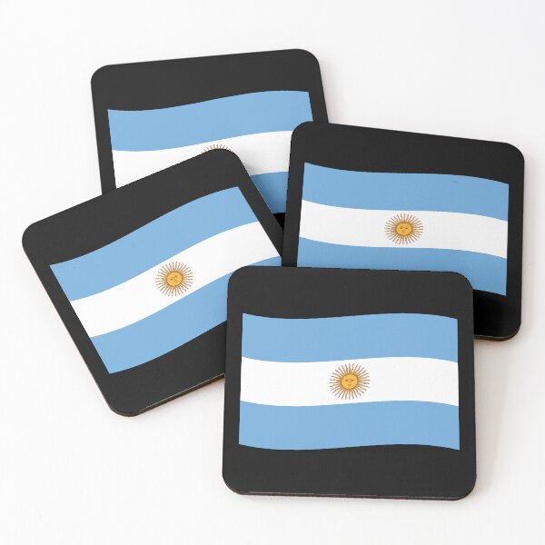 Item preview, Argentina Wave Flag - Bandera Oficial de Ceremonia (On Black) designed and sold by STUDIO-72.